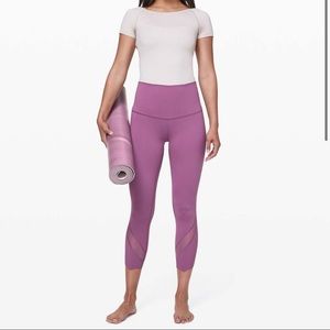 Lululemon Scalloped Wunder Under 23” Vintage Plum